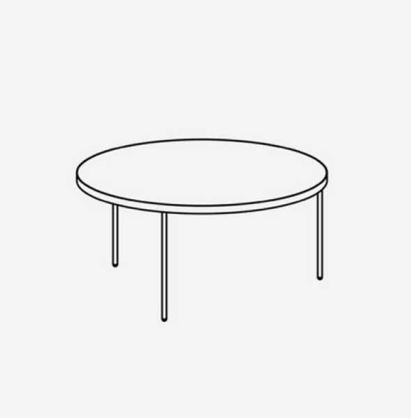 Treku Gau Couch Tisch Ø 85